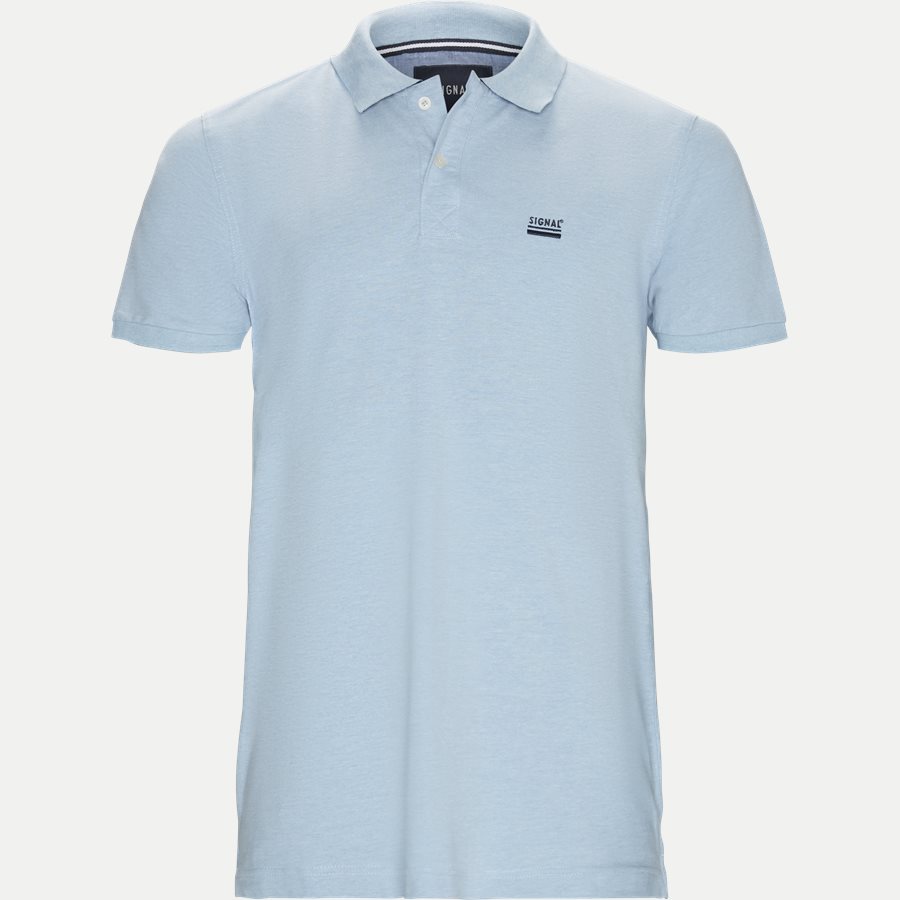 NORS S19 - Nors KM Polo t-shirt - T-shirts - Regular - L.BLÅ MELANGE - 1